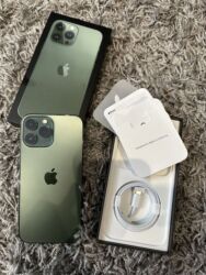 iphone 11 platası: IPhone 13 Pro Max, 128 GB, Alpine Green, Zəmanət, Simsiz şarj, Face ID