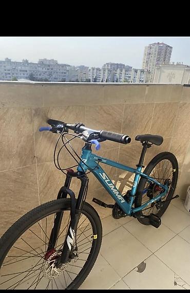 summa velosiped: SUMMA dağ velosipedi - Çərçivə: yüngül alüminium, mavi rəng, “SUMMA” — 1