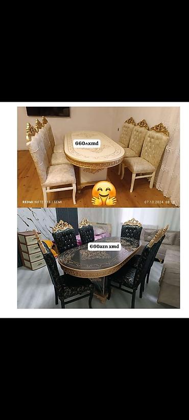 Qonaq otağı dəstləri: Masa desti yeni qonaq otağı mebeli — 1