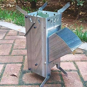 кемпи: Портативная печь-ракета (rocket stove) для кемпинга и готовки на — 3
