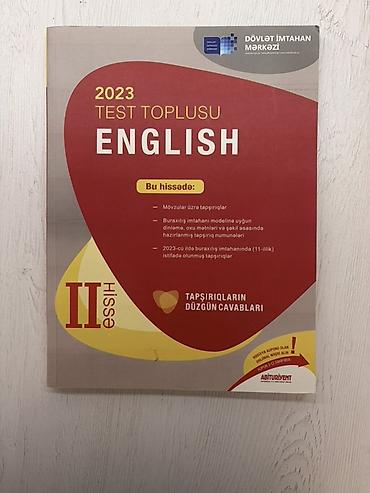 İngilis dili Testlər 11-ci sinif, DİM, 2-ci hissə, 2023 il