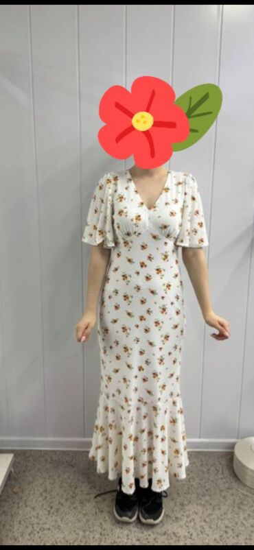 платье трапеция для беременных: Повседневное платье, Made in KG, Лето, Длинная модель, Вискоза, M (EU 38)
