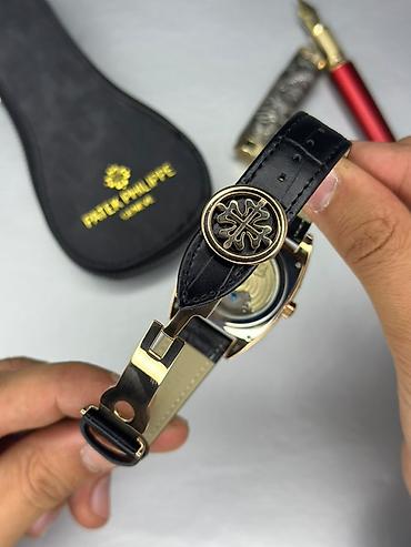 Qol saatları və aksesuarlar: Patek Philippe Geneve kişi qol saatı - Korpus: yastı formalı, parlaq — 4