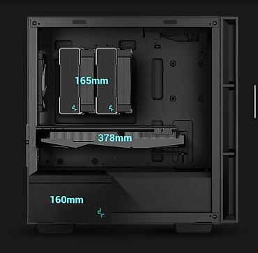 Korpuslar: DeepCool CH360 PC korpusu – mesh ön panel və şüşə yan panel ilə, RGB — 12