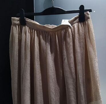 H&M skirt NEW size 44 (label on) φούστα με πιέτες σε χρυσό μπεζ