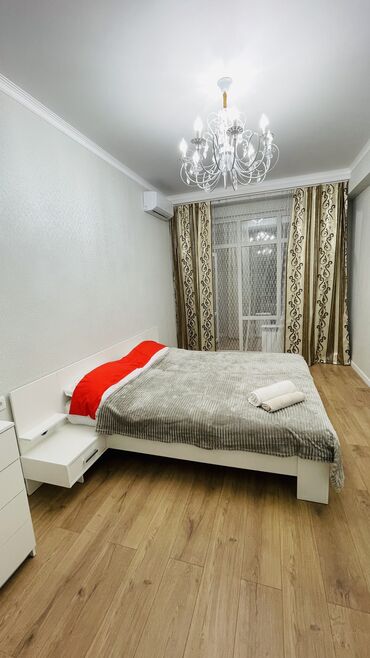 аренда квартир киргизия: 2 комнаты, Душевая кабина, Постельное белье, Кондиционер