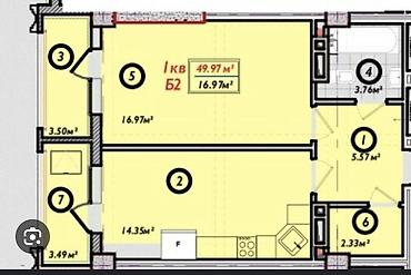 Продажа квартир: 2 комнаты, 50 м², Элитка, 8 этаж, Готовая ПСО (под самоотделку) — 10
