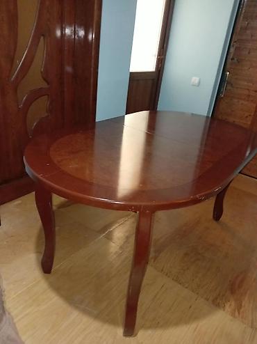 otaq qaplari: Qonaq otağı üçün, İşlənmiş, Açılan, Oval masa, 6 stul — 1