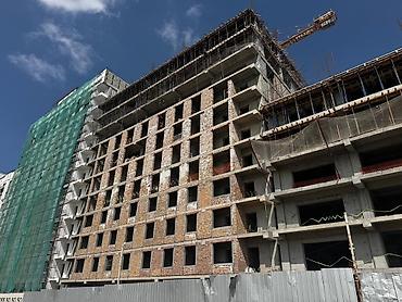 new city: 2 комнаты, 70 м², Асанбай мкр Элитка, 13 этаж, ПСО (под самоотделку) — 2