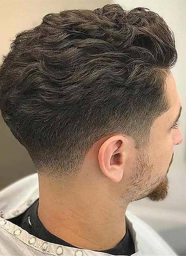 popravka obuce: Muško šišanje – low fade sa teksturisanim gornjim delom - — 1