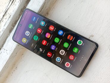 telefonlar samsunq: Samsung Galaxy A71, 128 GB, rəng - Qara, Sensor, Barmaq izi, İki sim kartlı
