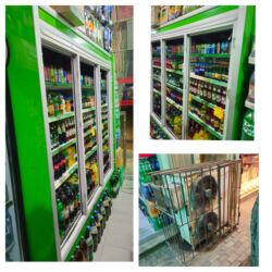 TƏCİLİ SATILIR: Vitrin soyuducu 550 manat. 3 faza, ventilatoru