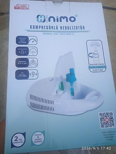 ev ucun termometr: Nimo kompresörlü nebulizator – Model: HNK-NBL-S Əsas xüsusiyyətlər: - — 6