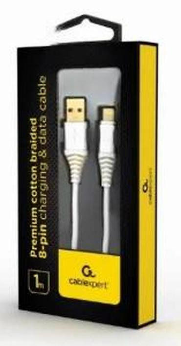 Kablovi za telefone: Cablexpert premium pleteni kabl za punjenje i prenos podataka – 8‑pin — 10