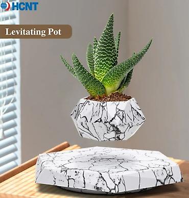 Другой декор и предметы интерьера: Левитирующий горшок "Грани" на шестиугольной платформе — 7