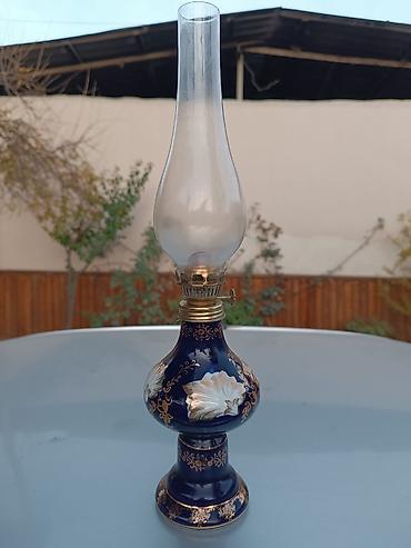 qədim pullar: Kerosin/qaz yağı ilə işləyən dekorativ lampa - Material: keramika — 1