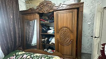 уголок на кухню: Спальный гарнитур, Б/у, Двуспальная кровать, Шкаф, ДСП, Самовывоз, цвет - Коричневый — 1
