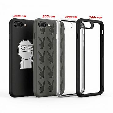 Чехол для iPhone 7Plus / iPhone 8 Plus. 1. Черный чехол с at lalafo.kg Чехол для iPhone 7Plus / iPhone 8 Plus. 1. Черный чехол с