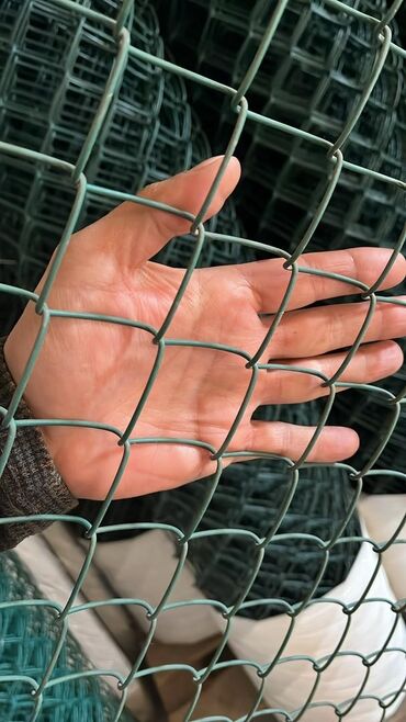 Сетка рабица: Сетка рабица, Длина: 10 м, Новый — 9