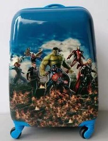 Rančevi, torbe i koferi: Dečji set kofera sa superherojskom tematikom (2 kom) - Dizajn: tvrde — 22