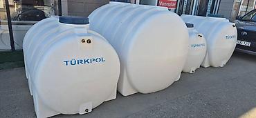 Baklar və çənlər: TÜRKPOL su çənləri – yatıq tipli, ağ rəngli polietilen (plastik) — 1