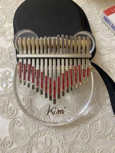 соло барабаны: Kalimba – 17 dil, akril korpus - Brend işarəsi: Kimi - Şəffaf akril