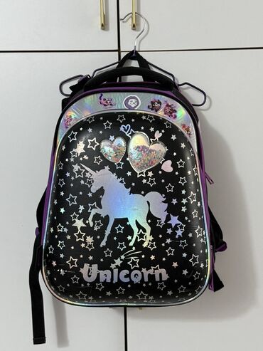норковая шаль: Школьный ранец Unicorn для девочки - Жёсткая анатомическая форма