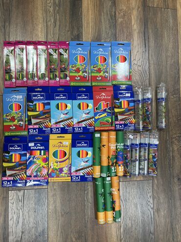 биндеры 160 листов для дома: Цветные карандаши новые 
Отдам все за 2400 сом 
Цены ниже закупочных
