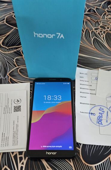 Honor: Honor 7A, < 2 GB Memory Capacity, rəng - Qara