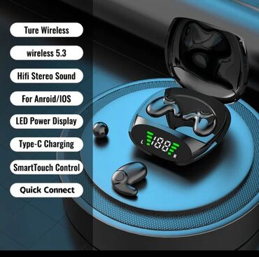 Минидиск-плееры: Новый Беспроводные (Bluetooth) Наушники, цвет - Черный