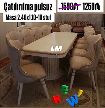 kunc mebel: Qonaq otağı üçün, Yeni, Açılmayan, Oval masa — 1