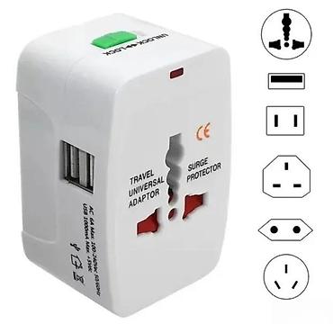 bezicne slusalice za android: Univerzalni putni adapter za ceo svet All In One NOVO. OPIS PROIZVODA — 2