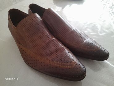 полуклассика обувь мужская: Новые туфли кожаные Alberto Azario. 44 размер маломерки, на 43 как