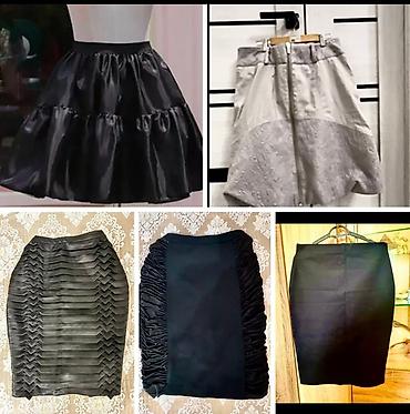 Юбки: Стильная мягкая кожаная юбка чёрного цвета – это шикарный элемент для — 7