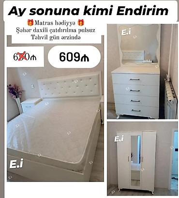 kamot termo: 2 təknəfərlik çarpayı, Dolab, Komod, Termo, Yeni — 8