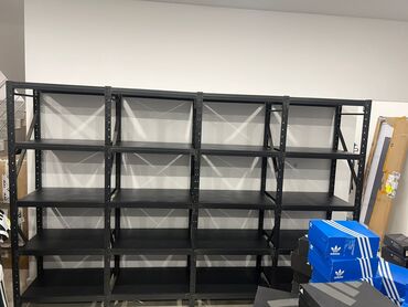 Sifarişlə stelajlar: Anbar və mağazalar üçün metal rəf sistemi - Material: qalın metal — 6