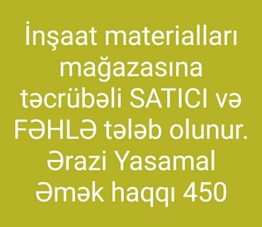 yemək masası - Azərbaycan: Satış məsləhətçiləri. Təcrübəli. 6/1. Yasamal r-nu