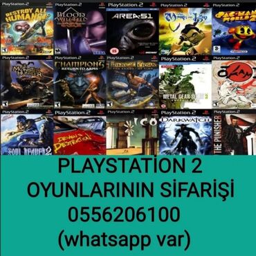 Другие ТВ и видео товары: Ps2 ye aid istenilen oyunlar movcuddur .playstation 2 ucun memory card