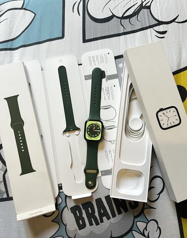 для часов: Продаю Apple Watch Series 7 green 45mm, практически ничем не at lalafo.kg для часов: Продаю Apple Watch Series 7 green 45mm, практически ничем не