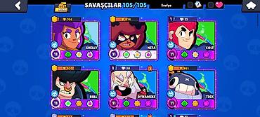 point blank hesap: Brawl Stars oyunu üçün yüksək səviyyəli hesab Salam hesab 105/105 — 4