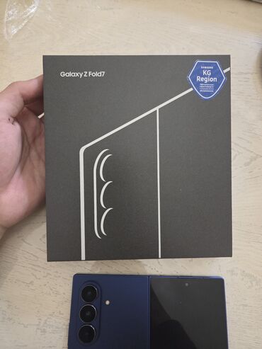 купить. телефон: Samsung Galaxy Z Fold 7, Б/у, 512 ГБ, цвет - Синий, 2 SIM