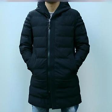 Zimske jakne: Muška zimska parka – crna - Duga silueta do sredine butina, ravnog — 3