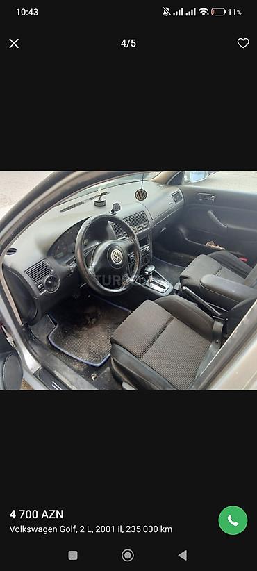 Volkswagen: Volkswagen Golf: 2 l | 2001 il Hetçbek — 4