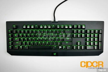 Klaviaturalar: Razer Blackwidow Ultimate marka klaviatura. Green switchdir blue