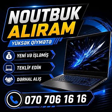 komputerlər satişi: ƏN YÜKSƏK QİYMƏTLƏ NOUTBUK PS5 MANİTOR STOL USTU ALIRAM YENİ VƏ — 1