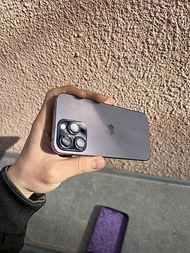 Apple iPhone: IPhone 14 Pro Max, Б/у, 256 ГБ, Deep Purple, Защитное стекло, Чехол, Кабель, 85 % — 4