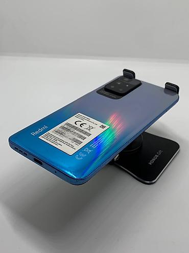 micro cd: Redmi, Redmi 10, Б/у, 128 ГБ, цвет - Голубой, 2 SIM — 4