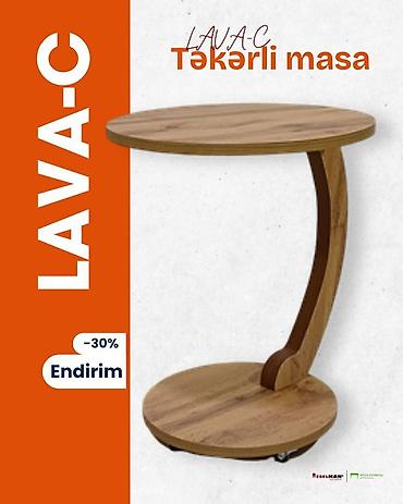 şaxda baba: Jurnal masası, Yeni, Açılmayan, Laminat, Yumru masa — 2