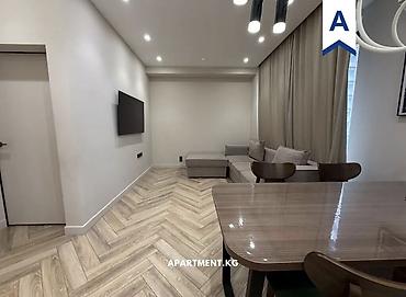 home: 3 комнаты, Асанбай мкр Агентство недвижимости, Без животных, от 6 месяцев, от 1 года, С мебелью полностью — 4