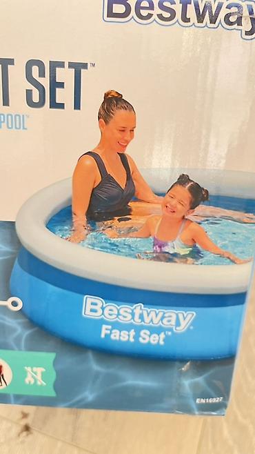 летние: Надувной каркасный бассейн Bestway Fast Set - Серия: Fast Set, Fill — 5
